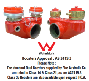Dual Booster Bottom Entry 100mm R/G – Class-35