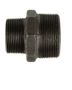 Nipples Hexagon Reducing – Black Wrought Steel